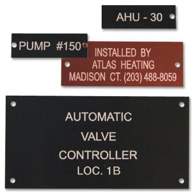anodized aluminum nameplates
